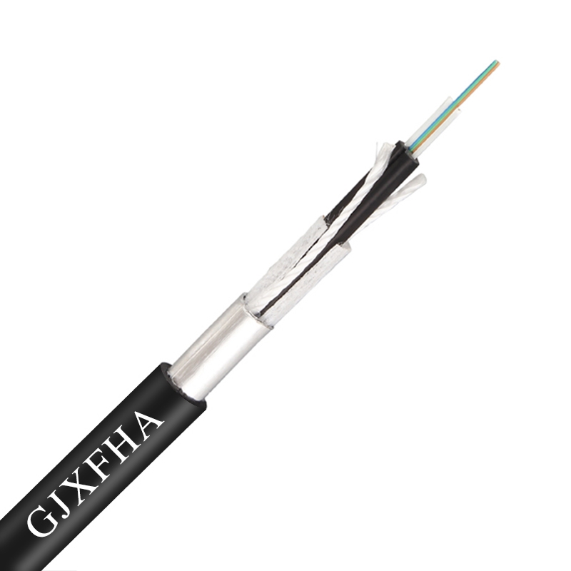 GJXFHA SM MM G652d 2 Core FTTH Duct Fiber cable underground optic Cable H Type outdoor fiber optic cable cable