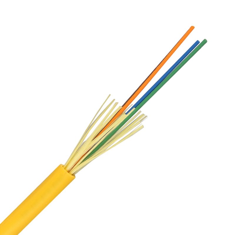 o fio multimodo do aramid de 2.0mm 3.0mm encalhou o núcleo interno da fibra ótica do cabo de fibra ótica protegido apertado 12