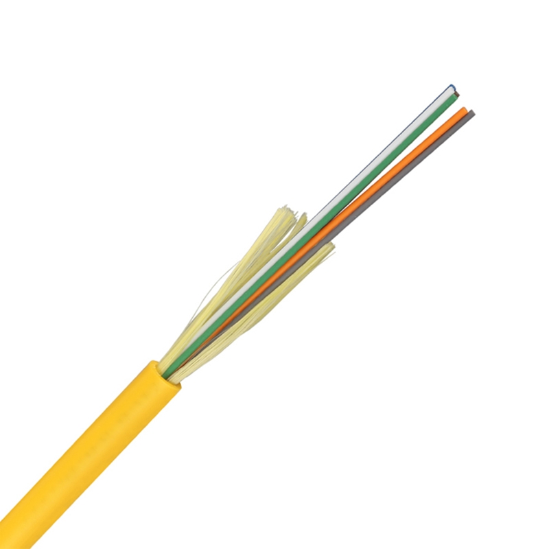 GJFJH Fabricante monomodo 1 núcleo 2 núcleo 4 núcleo 6 núcleo aramida fio apertado buffer cabo de fibra óptica cabo de fibra óptica de distribuição interna