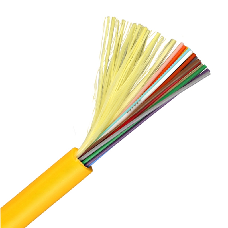 GJFJV personalizou o cabo de fibra óptica protegido apertado apertado simples da distribuição interna om2 om3 om4 da distribuição interna simples om2 om3 om4