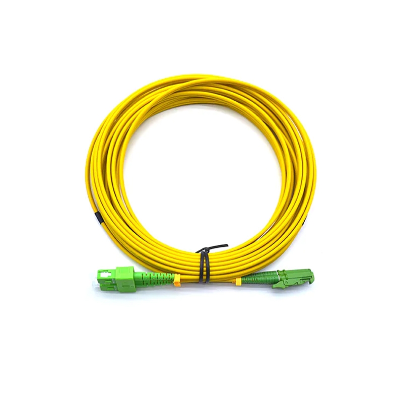 E2000 APC To SC APC Duplex Fiber Optic Cable OS2 Single Mode 2.0mm Bend Insensitive