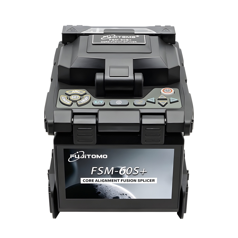 Fujitomo fusion splicer machine FSM-60S+ 6 motor core to core fiber optic splicing machine spliser empalmadora por fusion