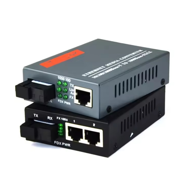 TP-Link 和 Netlink 10/100/1000 20KM 千兆 2 端口光纤介质转换器 SC 2RJ45 媒体转换器