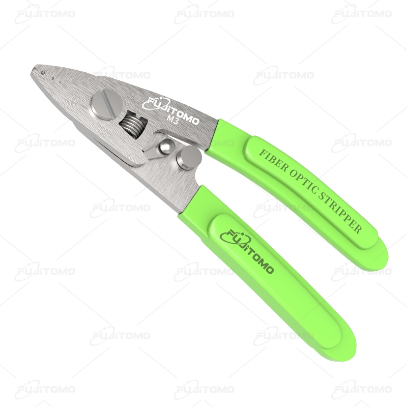 FUJITOMO M3 Fiber Stripper Stainless Steel Fiber Cable Stripper CFS-3 3 Holes Optical Fiber Optica Fibra Stripper Tools