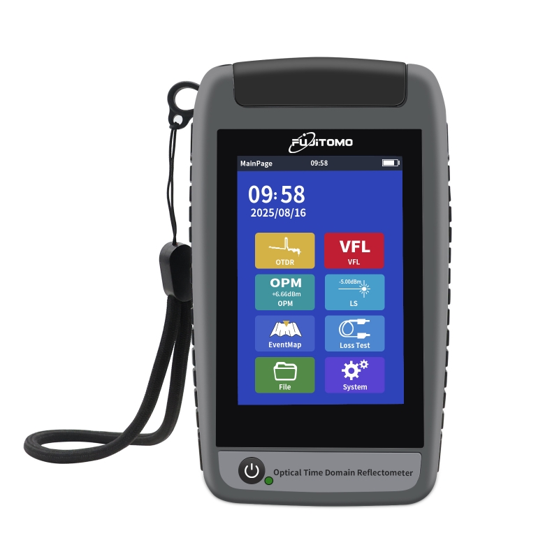 富士通迷你OTDR专业Fibra Activa OPM VFL OLS IOLM地图FTM1000A 24/22dbm SM1310/1550纳米1610纳米1625纳米最大距离80公里