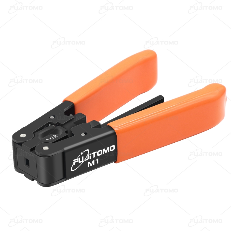 FUJITOMO High Quality M1 FTTH Drop Cable Cutter Optical Fiber Fibra Fibre Optica Flat Cable Stripper for Jacket Removeral